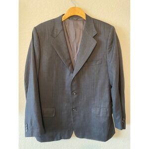 Canali Exclusive Super 180s Blazer Sport Coat Pinstripe Wool Made in Italy 42R